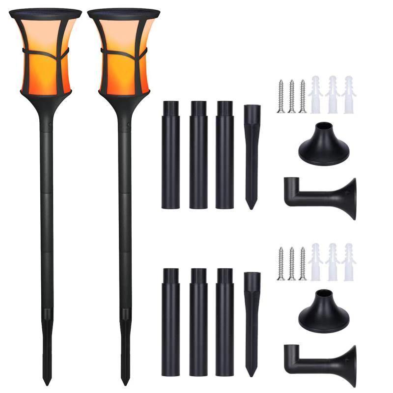 Solar Torch Lights Waterproof Flickering Flame Solar Torches Dancing Flames Landscape Decoration Lighting Dusk to Dawn