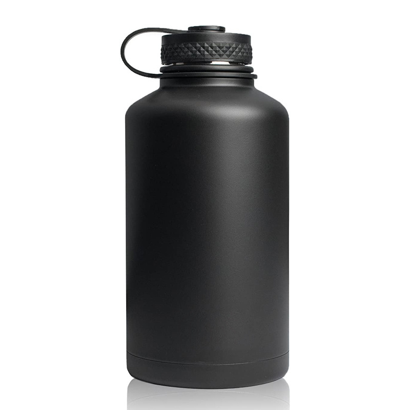 2000ml Large Vacuum Half Gallon Sport 2 Litre Stainless Steel 64oz Triple Insulated Water Bottle With Neoprene Sleeve