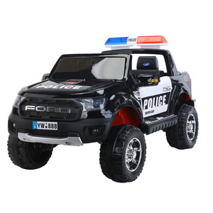 Two Seater 12 Volt Ride-On Truck multi-function/riding And Siting Children's Toy Car Patrol Wagon Police Car Children Toy Remote