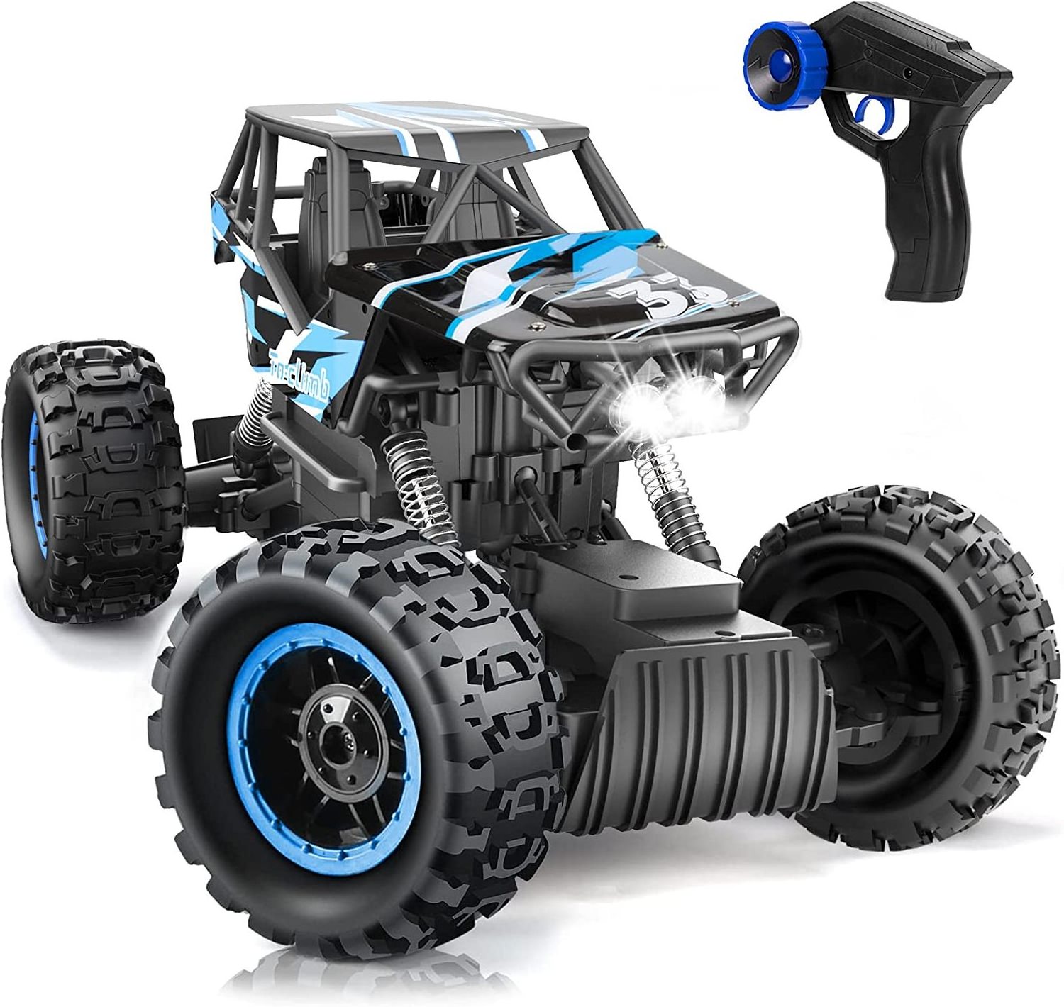 Monster Trucks 4WD Dual Motors 1/12 RC Cars for Boys Remote Control Car with Headlights Rechargeable Battery