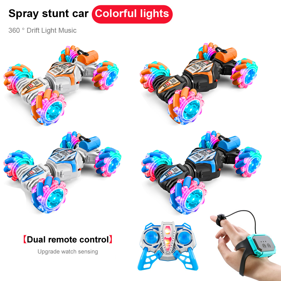 Fast Skidding RC Cars Stunt Car Toy Gesture Sensing  Music High-Speed RC Stunt Car - Wheel And Music Control