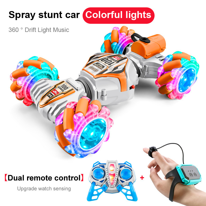 Fast Skidding RC Cars Stunt Car Toy Gesture Sensing  Music High-Speed RC Stunt Car - Wheel And Music Control