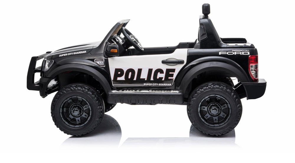 Two Seater 12 Volt Ride-On Truck multi-function/riding And Siting Children's Toy Car Patrol Wagon Police Car Children Toy Remote