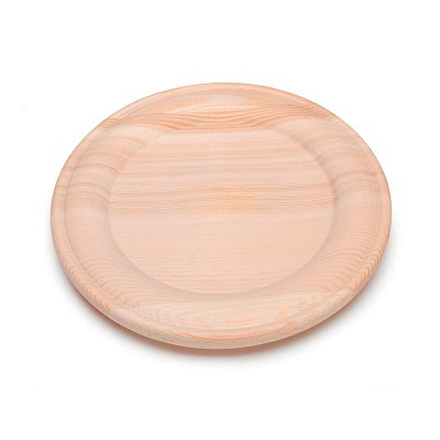 Luxury Design Charger Plate Brown Color Wooden  Dinnerware Dish Plate Use For Kitchenware