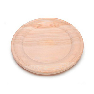 Luxury Design Charger Plate Brown Color Wooden  Dinnerware Dish Plate Use For Kitchenware