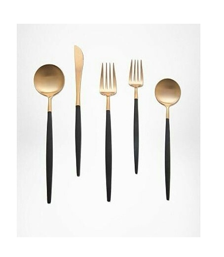 Affordable Cutlery Set  Gold Color  Unique Design Flatware For Kitchen and Tabletop Dinnerware Handmade in Bulk