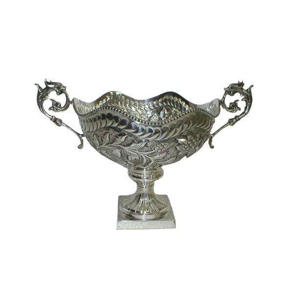 Manufacturer Custom Brass Metal Electro plated Nickle Trophy Award Soccer Football Trophies Sports Cup from India