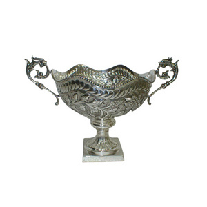 Manufacturer Custom Brass Metal Electro plated Nickle Trophy Award Soccer Football Trophies Sports Cup from India