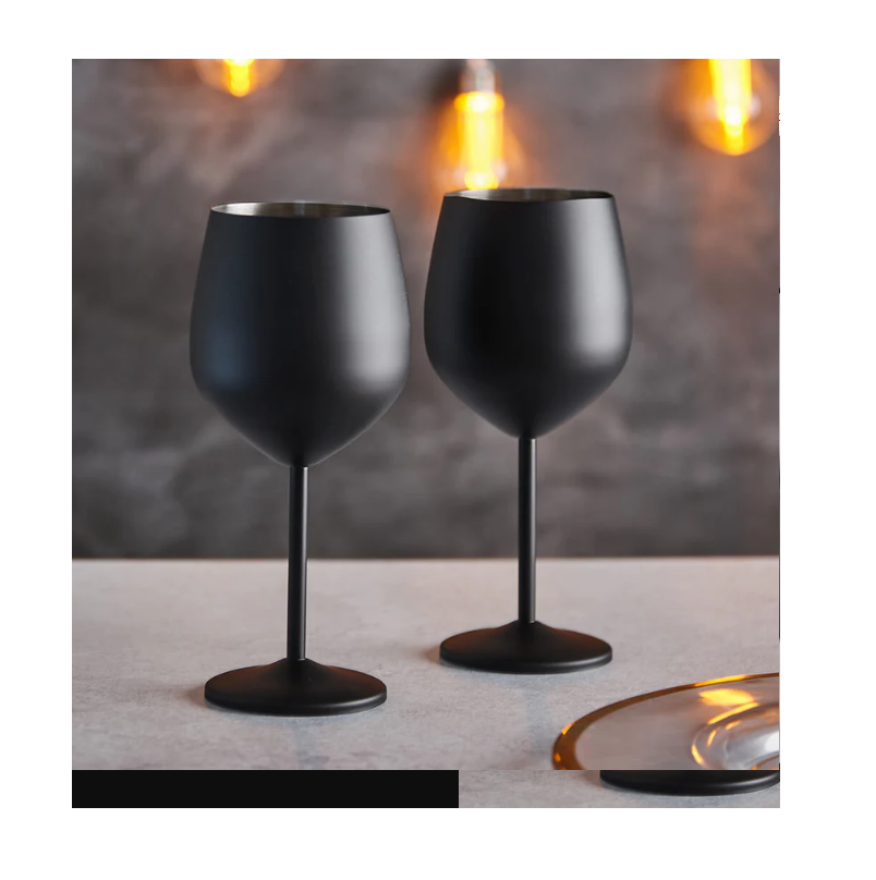 Top Selling Stainless Steel 204 Wine Goblet Manufacturer Champagne Glasses Copper Plated Steel Wine Goblet Wholesale Supplier