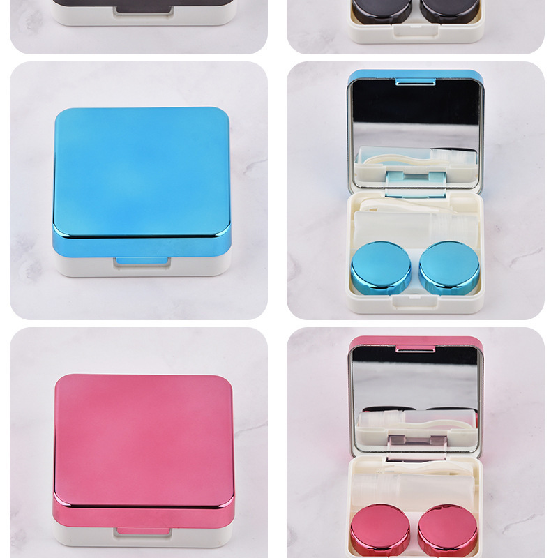 Contact Lens Case  with Mirror Portable Eye Contact Holder Travel Kit with Lens  Bottle   Contact Lens Box Holder Container