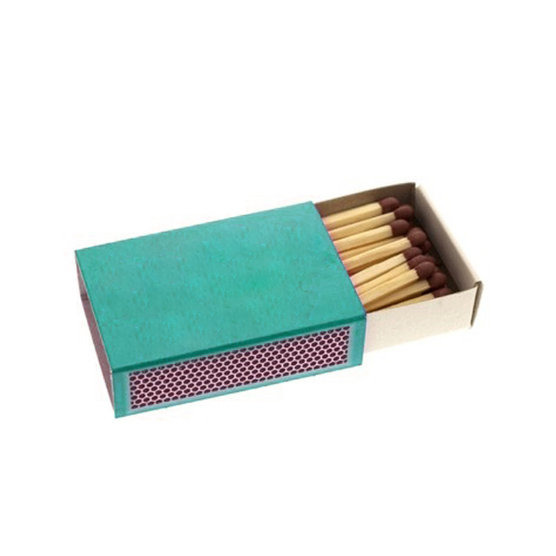 Luxury custom LOGO color matches Long pole Matchbox With Wooden bulk sales matchbox customized match empty boxes