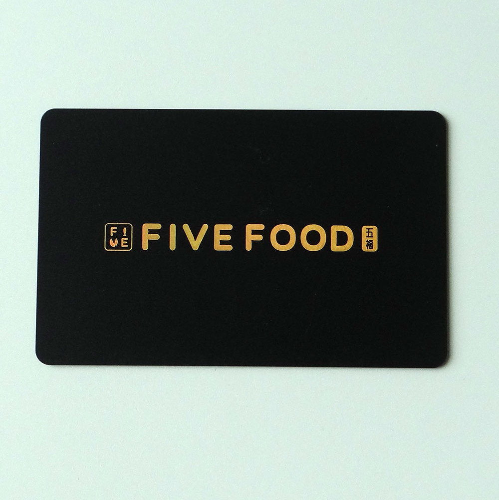 custom logo silver / gold foil stamping plastic pvc loyalty card / business card