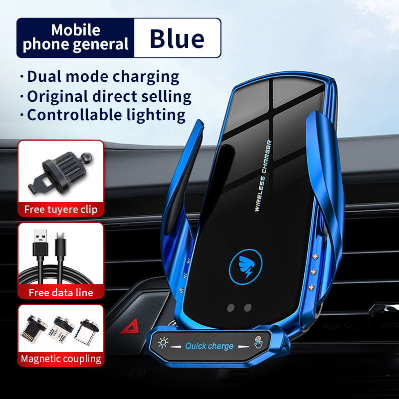 wireless car charger fast charging phone holder 15W A18 cup holder phone mount wireless car charger