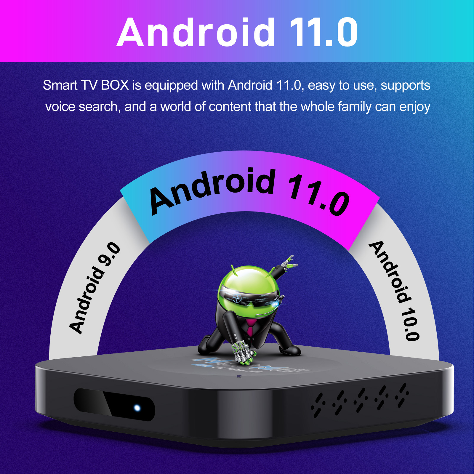 android desi 4k tv box Rk3318 Quad Core h96 max m5 android 11 tv box ready to order