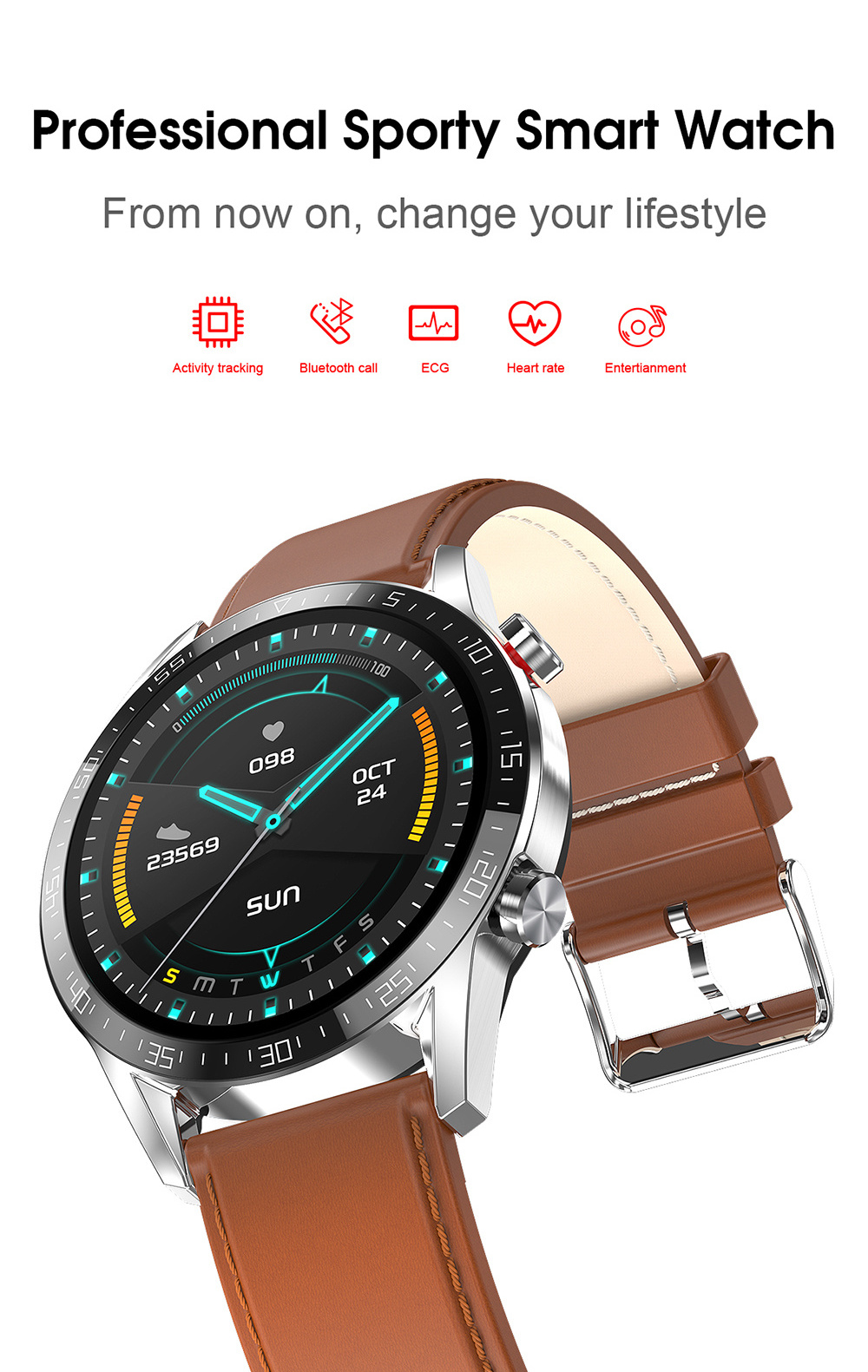 Most fashion smartwatch L13 reloj inteligente ip68 smart watch waterproof touch screen smart watches