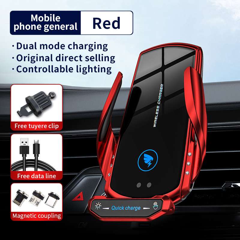 wireless car charger fast charging phone holder 15W A18 cup holder phone mount wireless car charger