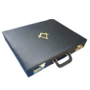 Professional quality Regalia apron masonic briefcase hard leather case new product customized apron case