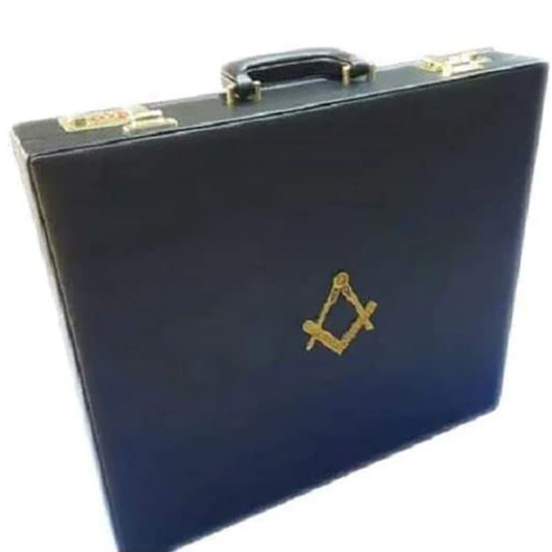 Professional quality Regalia apron masonic briefcase hard leather case new product customized apron case