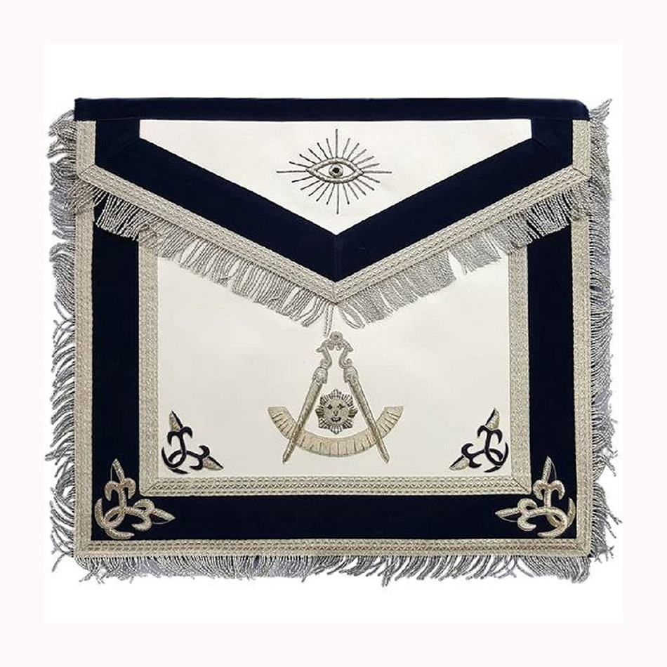 Wholesale Product Masonic Master Mason Machine Embroidery Apron Freemasons Apron