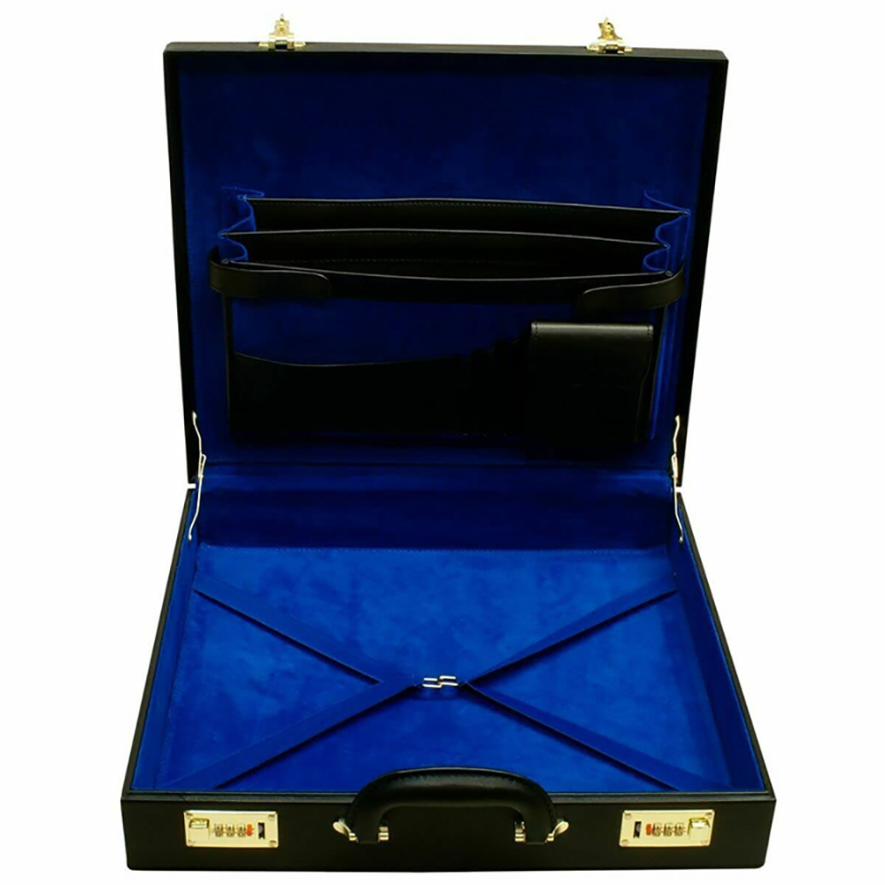 Professional quality Regalia apron masonic briefcase hard leather case new product customized apron case