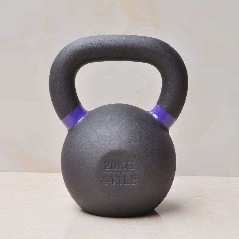 China wholesale custom logo kettlebell cast iron powder coated kettlebell