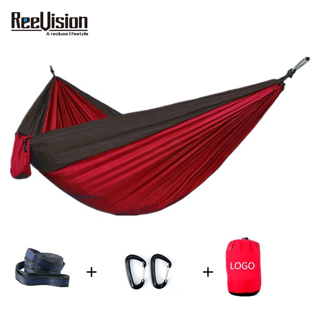 Outdoor Camping Portable Parachute Hammock Brazilian Beach Nylon Parachute material Folding Hammock