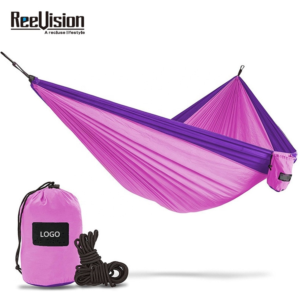 Outdoor Camping Portable Parachute Hammock Brazilian Beach Nylon Parachute material Folding Hammock