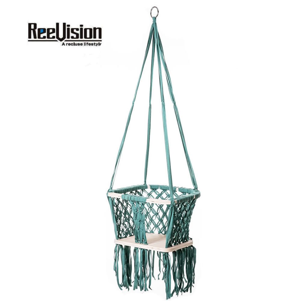 cotton macrame handmade Baby hammock hanging swing seat chair