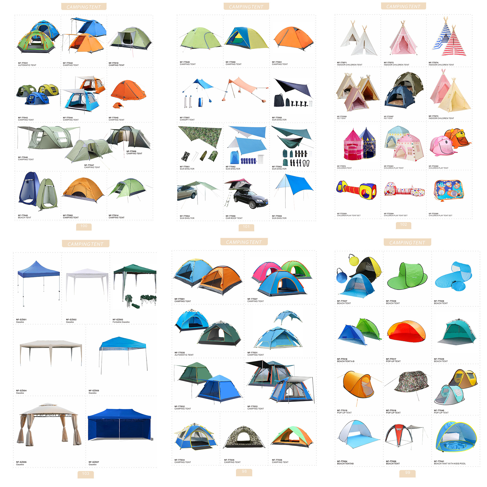 Reevision New Beach Outdoor Waterproof Hiking Family  Leisure Traveling Canvas Camping Park Tent