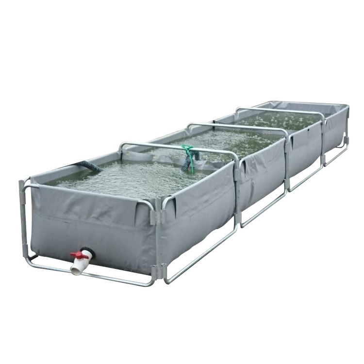 Factory price agriculture pvc tarpaulin fish pond above ground cat fish farming tank