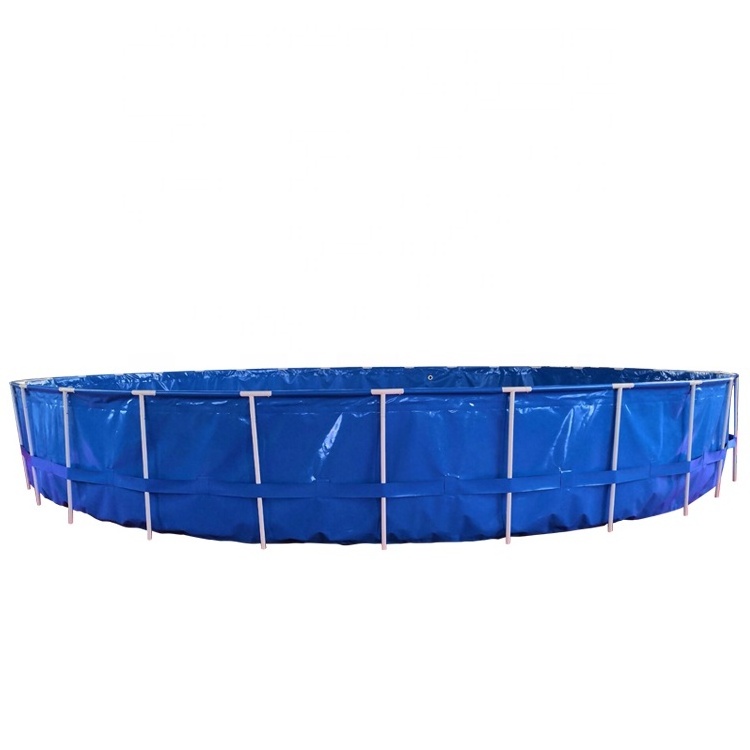 Hot selling Foldable PVC Tarpaulin Fish Farming Pond for fish farm shrimp farming equipment