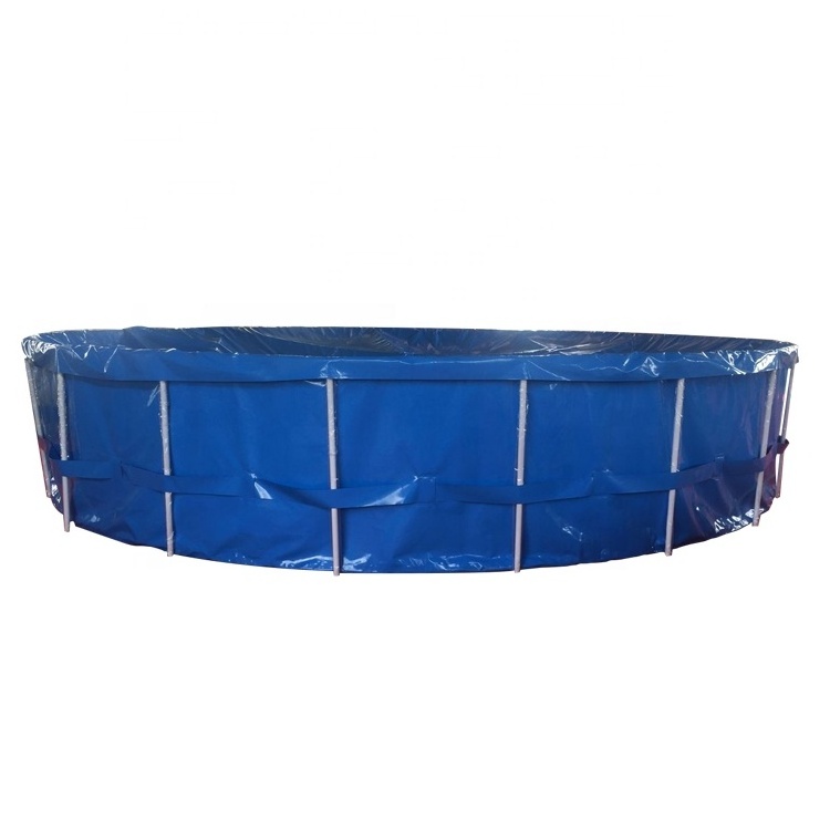 indoor fish farming tanks pvc tarpaulin fish pond tank shrimp farming equipment lobster pool