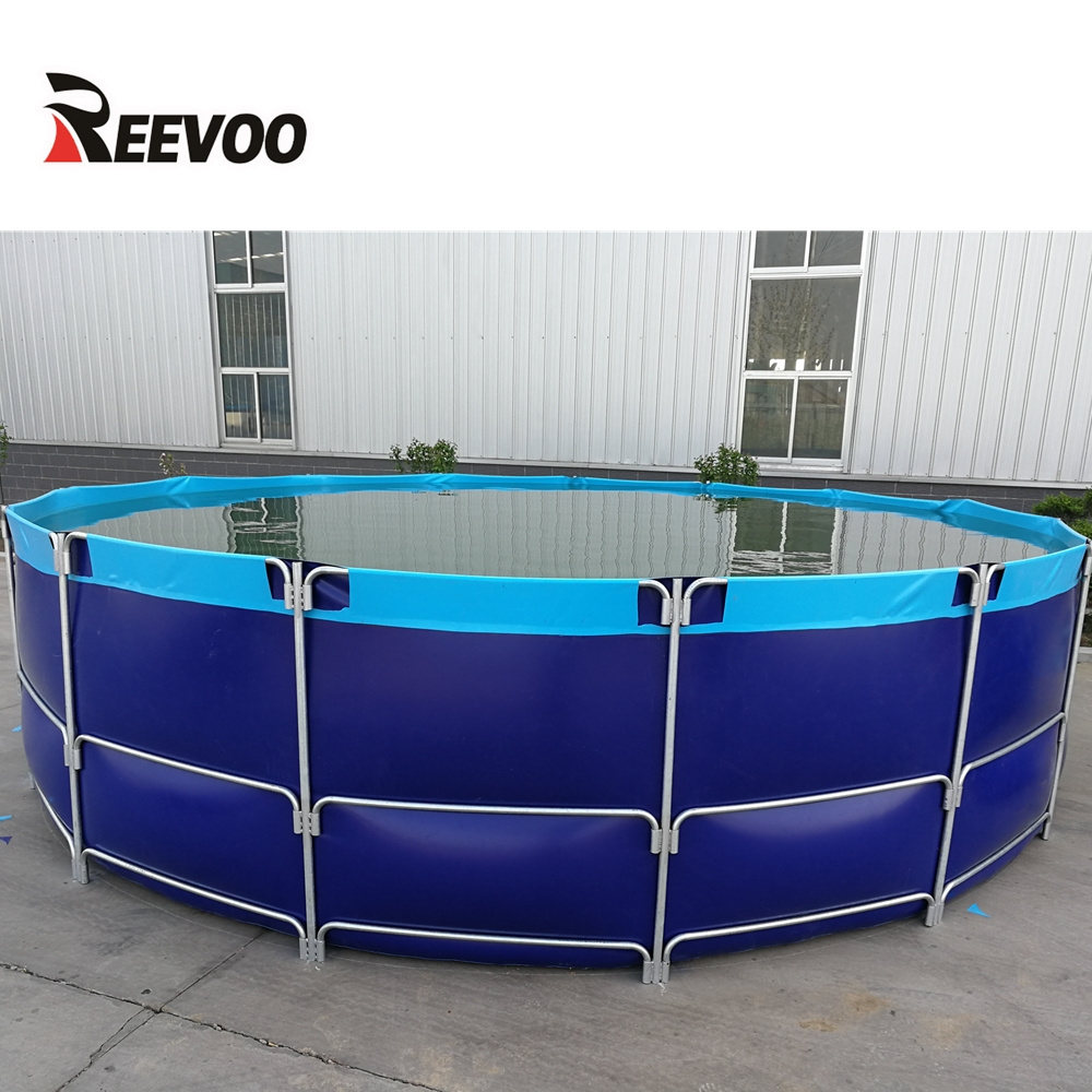 Round tarpaulin fish farming tank pvc fish tank fish farming tank