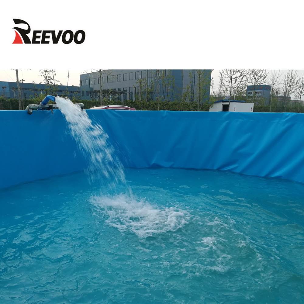 Round tarpaulin fish farming tank pvc fish tank fish farming tank