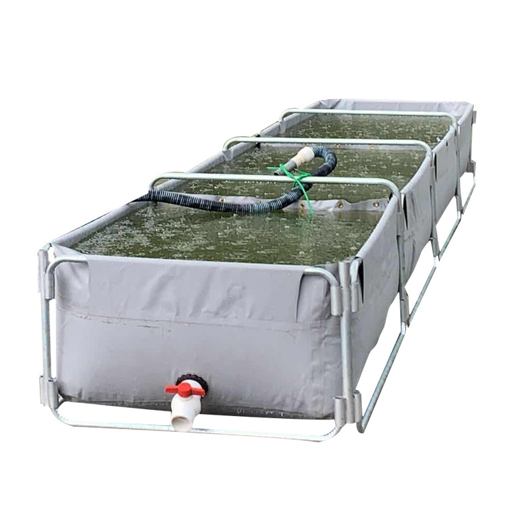 Factory price agriculture pvc tarpaulin fish pond above ground cat fish farming tank