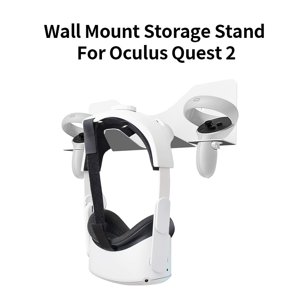 Multifunctional VR Wall Mount Storage Stand Hook for Oculus Quest 2 Helmet Handle Holder Mount Station