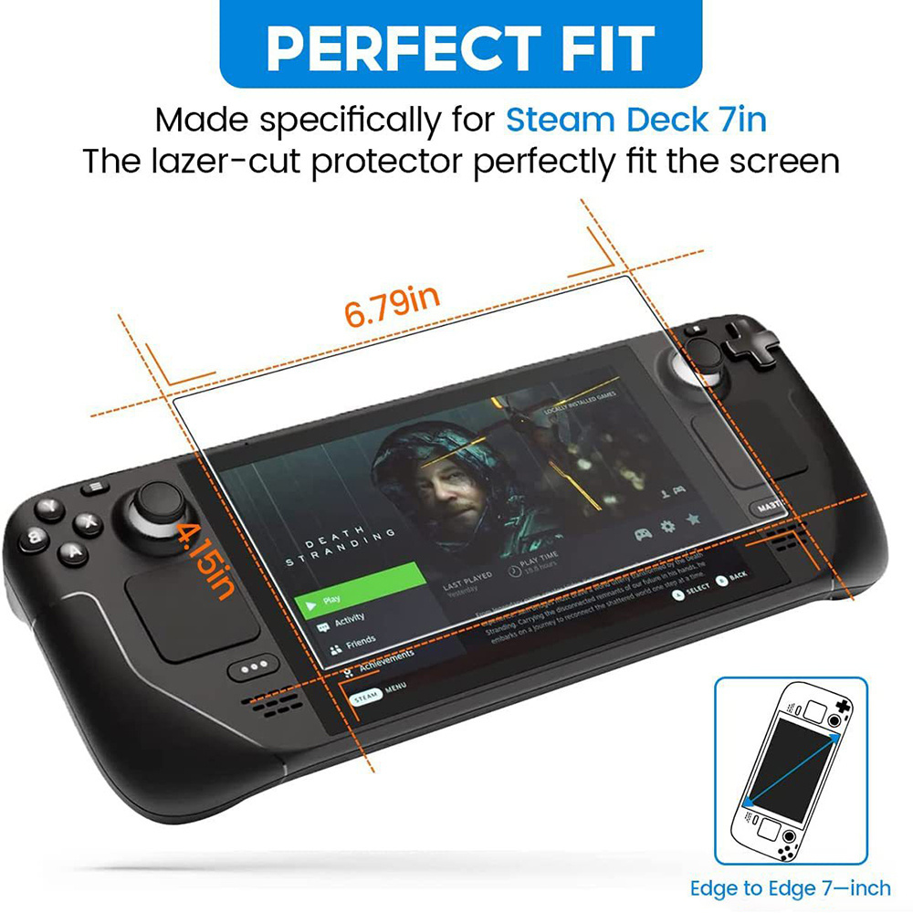 9H Hardness Screen Protector 7 Inches Protective Case Protective Screen Anti-fingerprint Screen Tempered Glass Scratch Resistant