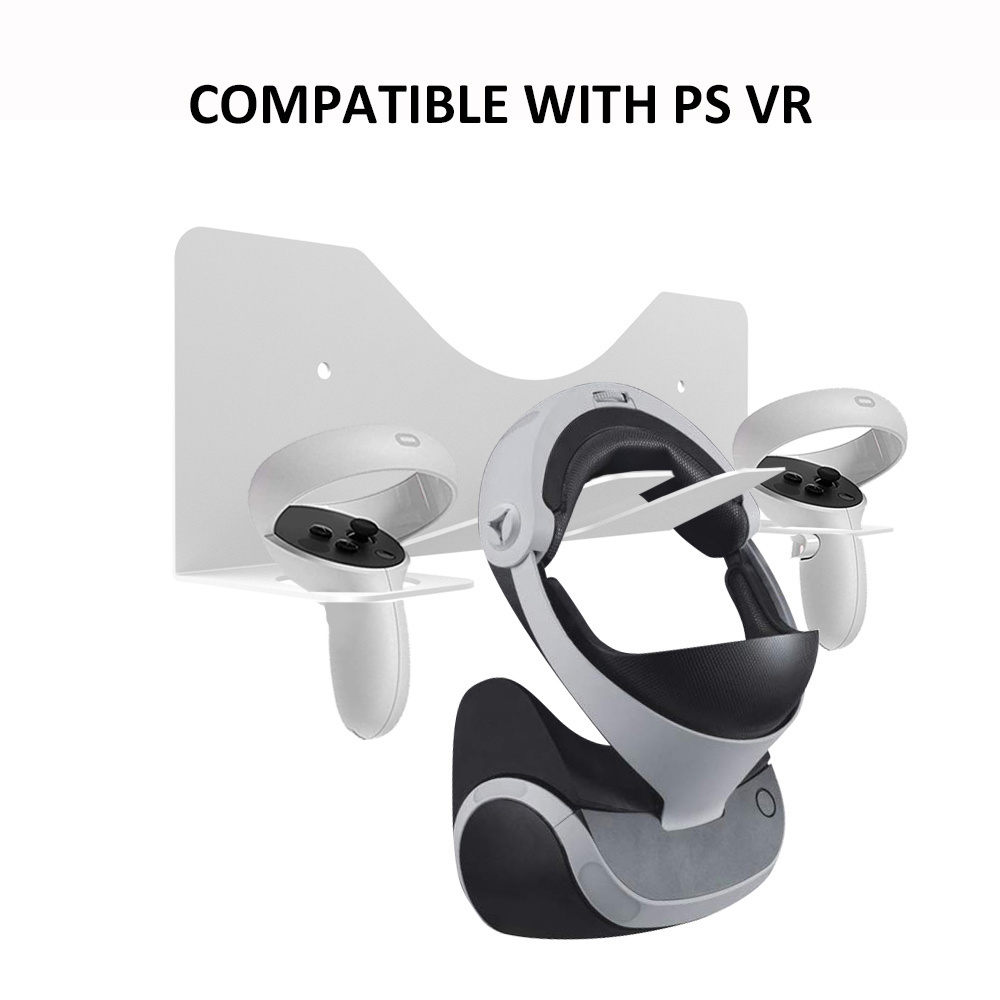 Multifunctional VR Wall Mount Storage Stand Hook for Oculus Quest 2 Helmet Handle Holder Mount Station