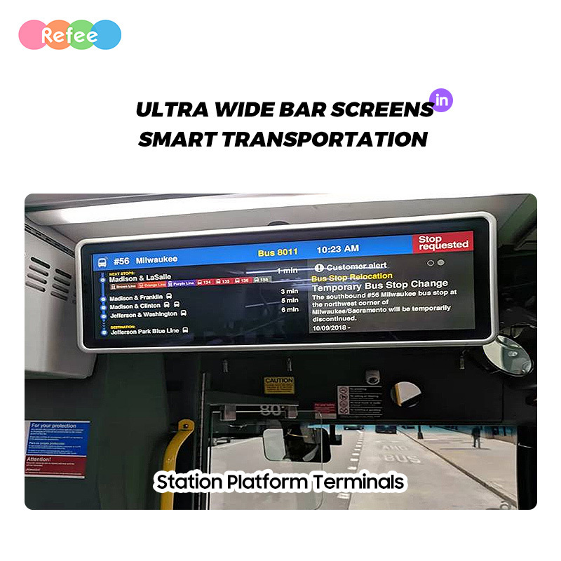 Ultra Wide 19 21 23 24 28 29 35 36 37 Inch Advertising Monitor Shelf Stretched Bar Lcd Screen Display