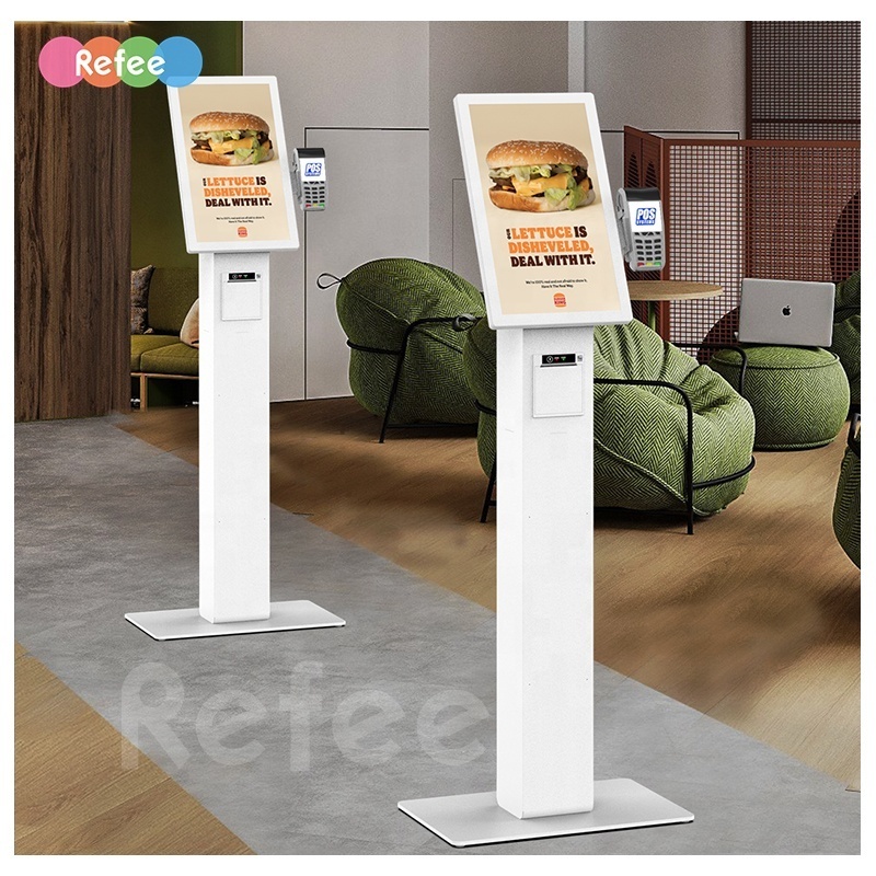 Touch supermarket food ordering self-service serve kiosk floor standing self checkout payment kiosk machine