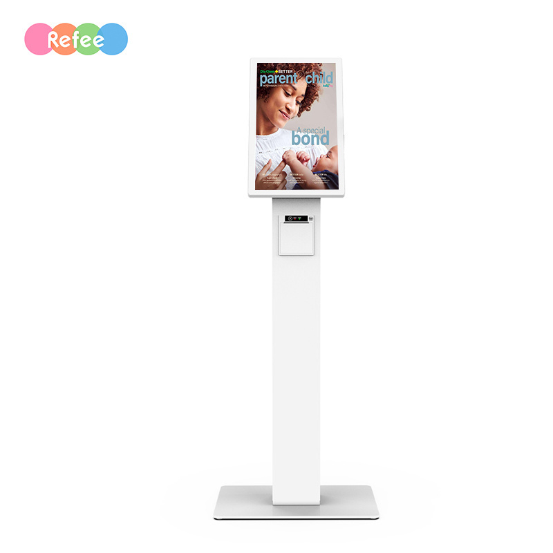 Capacitive touchscreen food ordering pos system payment terminal machine self check out kiosk supermarket