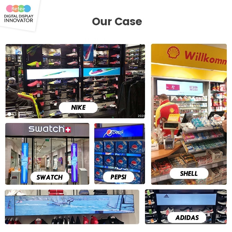 Shelf Edge Bar LCD Screen Supermarket Shelves Advertising Digital Shelf Display Player 4k Monitor Digital Signage Stretched LCD