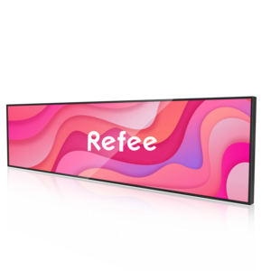 19/21/24/28//29/36/43/48/ inch lcd screen stretched bar digital shelf display/edge display/wide lcd panel sign