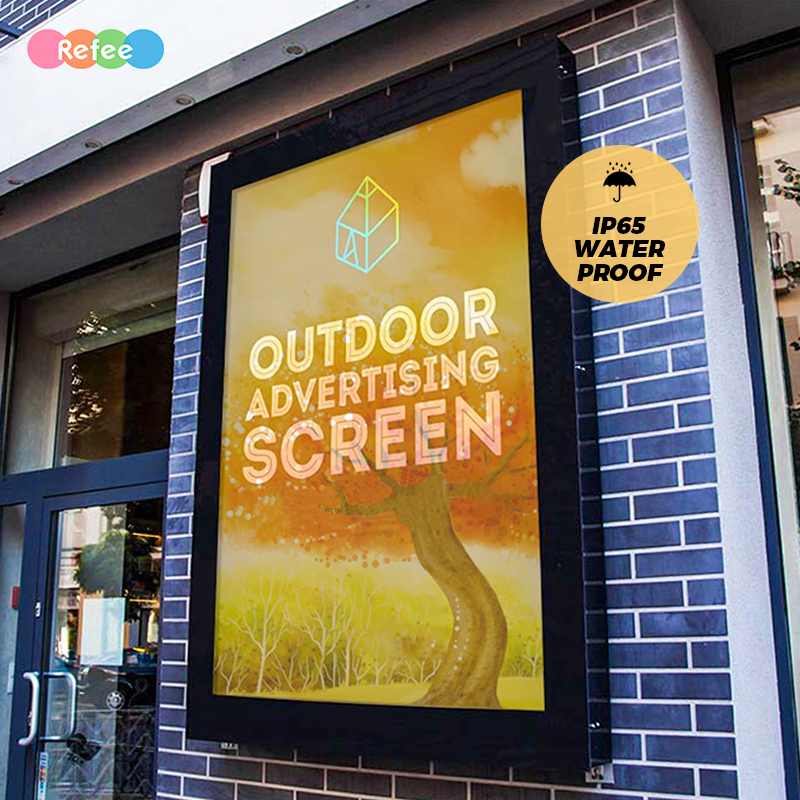 high brightness sign board signage advertising outdoor ip65 waterproof monitor 32 inch  industrial display