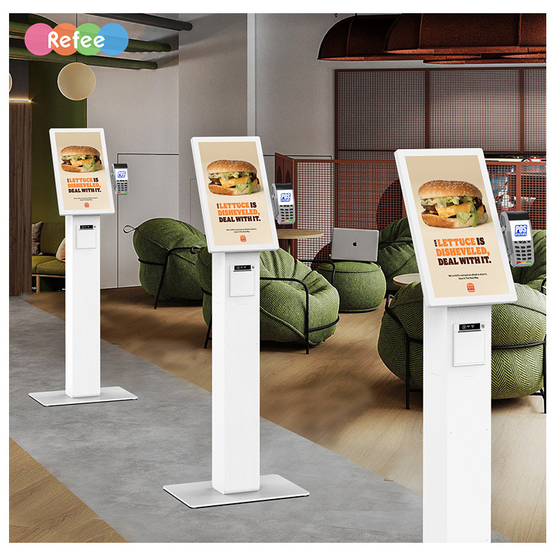 21.5 inches mobile terminal pos machine point of sale systems cash register kiosk Automatic QR code kiosk self-service