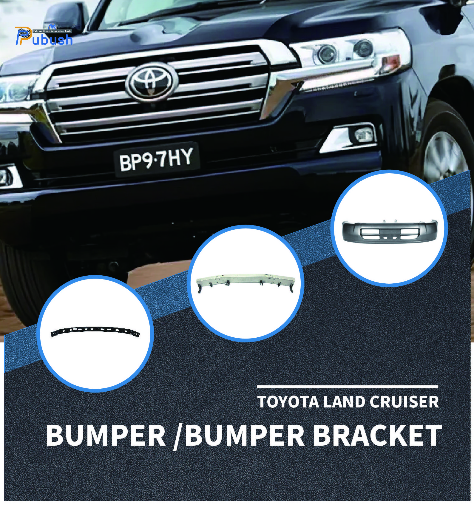 Excellent Performance Rear Bumper Inner Bracket 52021-60150 for Toyota Land Cruiser 2007-