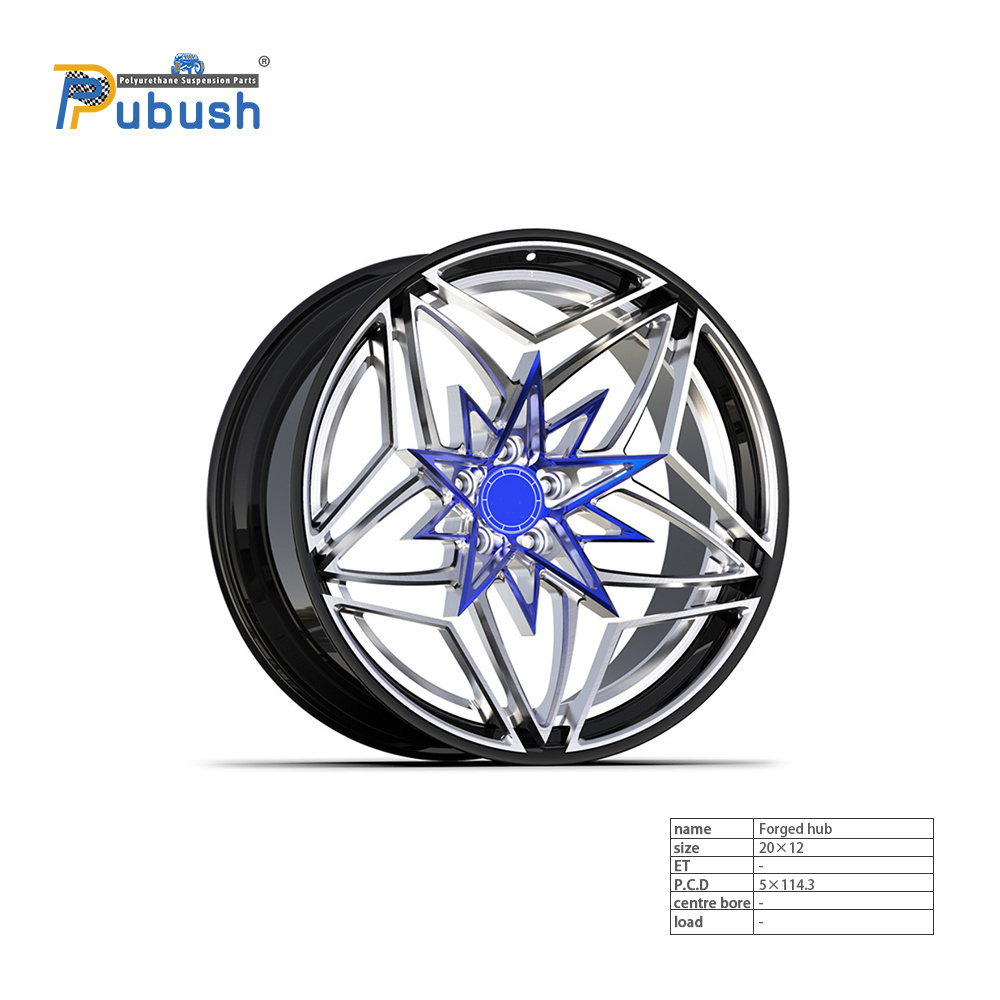 Custom Star Shape Design 20 Inch 5 Holes 114.3 PCD Alloy Forged Wheels Rims