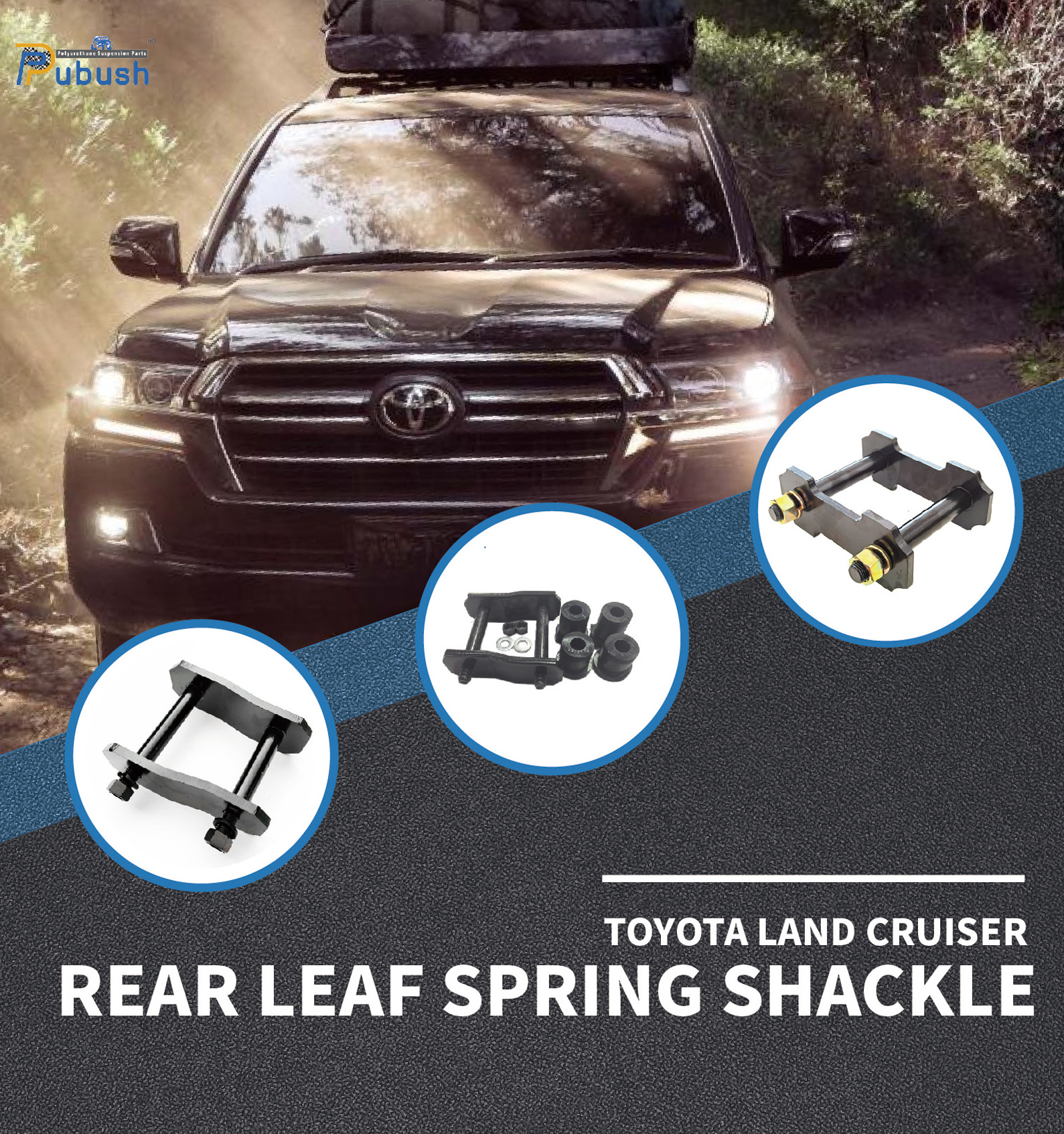 OEM number 04483-60080 Leaf Spring Shackle for Toyota Landcruiser SK59020  LAND CRUISER Hardtop LAND CRUISER Pickup