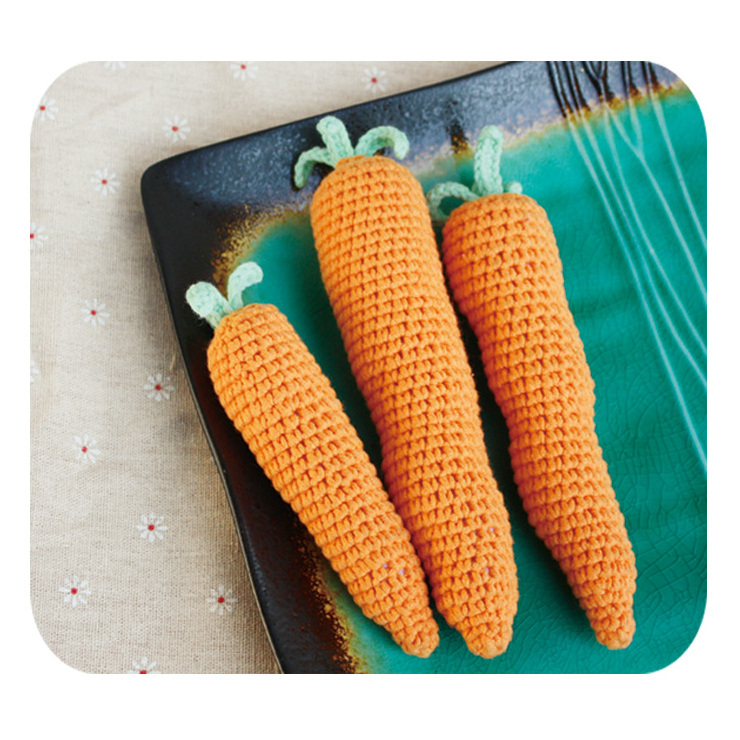 Hot Sale Cute Vegetable Carrot DIY Knitting kit DIY Crochet Kit