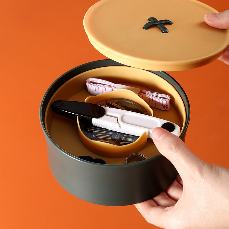 Hot rortable sewing kit multifunctional needle and thread storage box sewing box